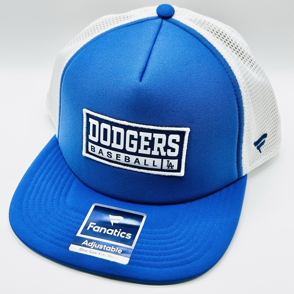 Los Angeles Dodgers Fanatics Baseball Foam Trucker Hat Cap Snapback Adjustable